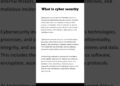 What is Cyber security #cybersecurity #security #what