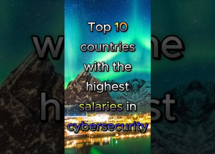🔒 Top 10 Countries with the Highest Salaries in Cybersecurity 🌍 | 2025 Update #cybersecurity #top10