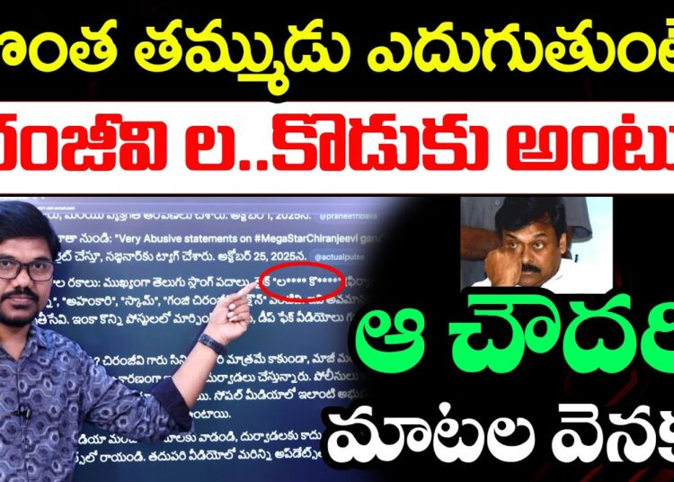 జగన్ కు సపోర్ట్ చేస్తే.? Chiranjeevi Files Cyber Crime Complaint | Social Media Abuses Exposed