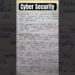 Cyber security | 10 lines on Cyber Security #cybersecurity #speechoncybersecurity #handwritingskills