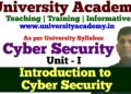CS1: Cyber Security Tutorial |Cyber Attack |What is Cyber Secirity|need of CS |History of CS.
