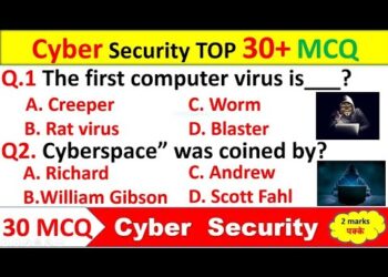 TOP 30 MCQ Cyber Security  important  Computer questions for MPPSC PRE Unit10 #virus #cybersecurity