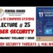 Lecture 25: cyber security| cyber security threats| Ransomware| Trojans| DoS & DDoS attack