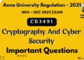 CB3491 Cryptography and Cyber security important questions in tamil||Anna University regulation 2021