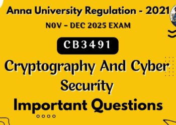 CB3491 Cryptography and Cyber security important questions in tamil||Anna University regulation 2021