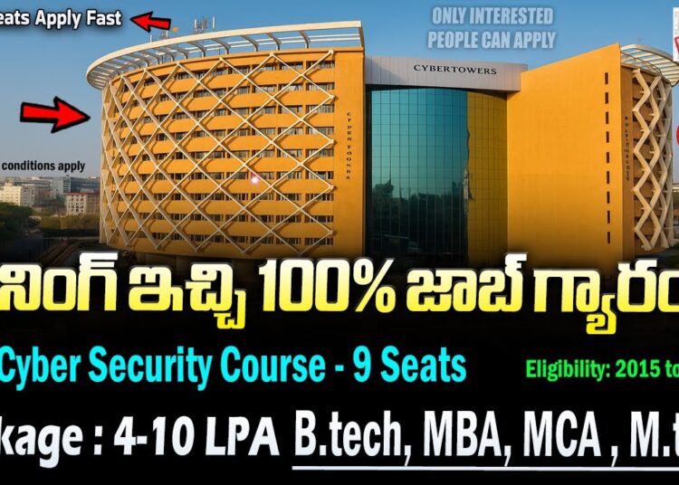 🔥 ట్రైనింగ్ ఇచ్చి 100% జాబ్ గ్యారెంటీ | Cyber Security Course | latest Software Jobs | Job Search