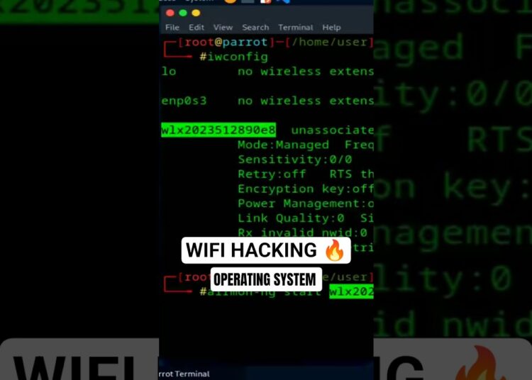 HACKER “OS” WIFI PENETRATION 🔥#cybersecurity #linuxndroid #hacker #kalilinux