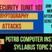 Cyber Security (unit 10) Part 2 [PGTRB Computer Instructor syllabus topics 2025]
