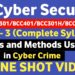 🔴Cyber Security Unit 3 One shot | Tools and Methods used in cyber crime | Cyber Security BCC301/401