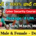 ట్రైనింగ్ ఇచ్చి 100% జాబ్ అవకాశం | Cyber Security Course 2025 | Latest Jobs in Telugu