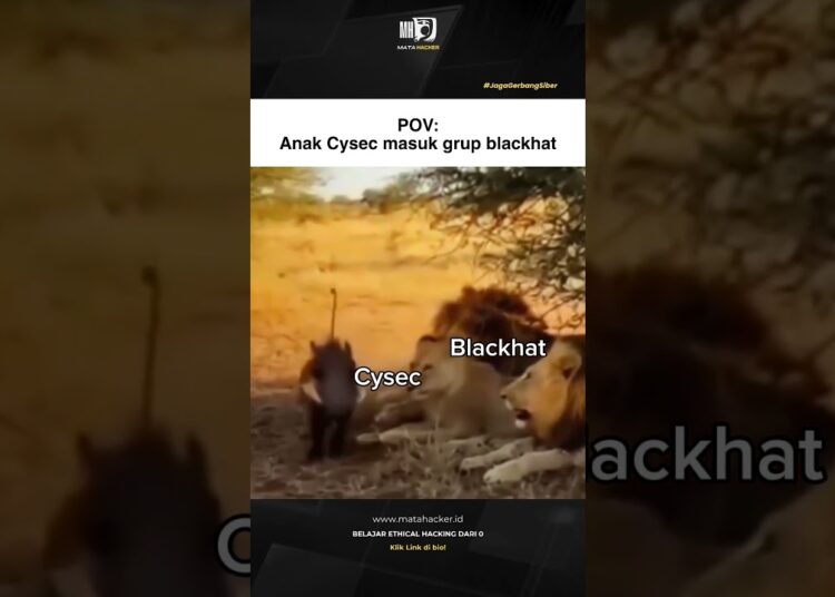 anak cyber security salah masuk grup