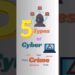 5 Types of Cyber Crime #cybercrime #cyberthreats