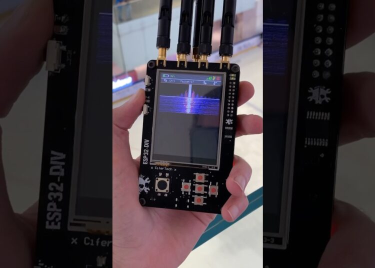 ESP32-DIV in Action 📡 #cybersecurity #esp32 #gadgets