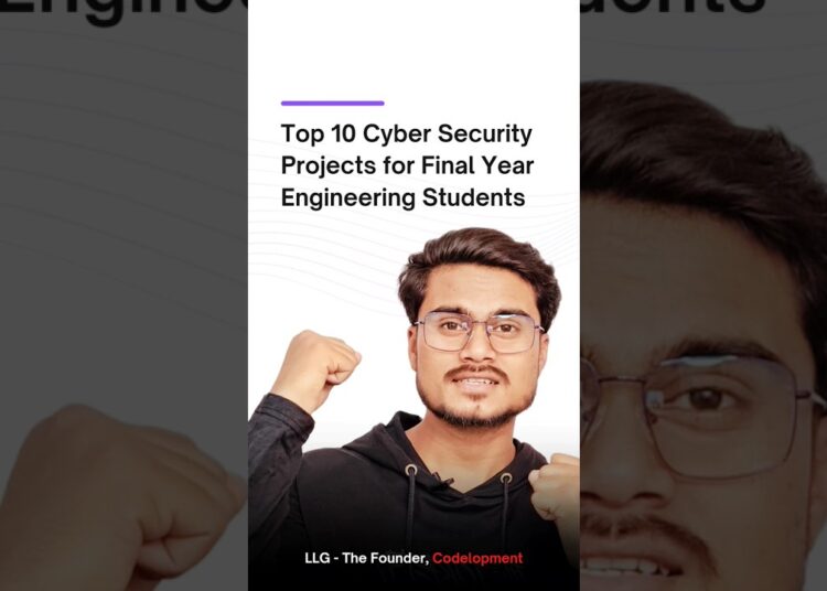 Top 10 unique cyber security project ideas for computer science students | #cybersecurity #career
