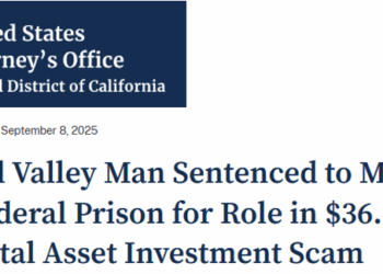 CyberCrime & Doing Time: Crypto-less Crypto Investment Scams: A California Case