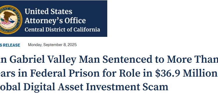 CyberCrime & Doing Time: Crypto-less Crypto Investment Scams: A California Case
