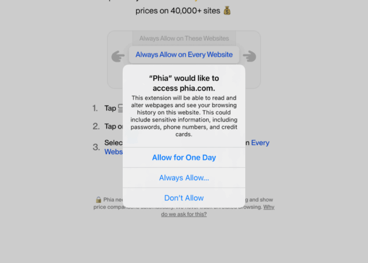 Inside a Mobile App’s Data Overreach: What Our Phia Safari Extension Analysis Reveals